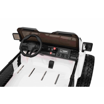 Auto na akumulator Extreme Sport 4x4 Zmienna Wielkość Biały SX2539.BIA